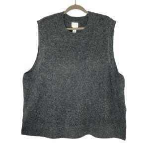NWT H&M Men's Sleeveless Wool Blend Knit Vest Sweater XXL Gray
